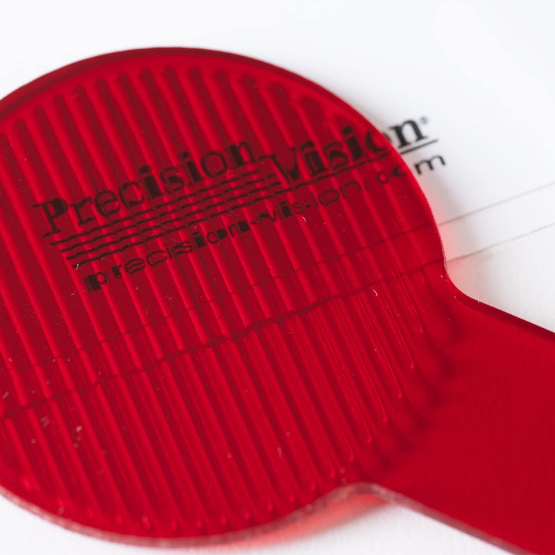 Precision Vision سدادة مركبة، سدادة سوداء/سدادة قضيب مادوكس حمراء، بلاستيك صلب شبه شفاف أحمر - Image 4